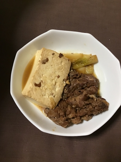 簡単！肉豆腐