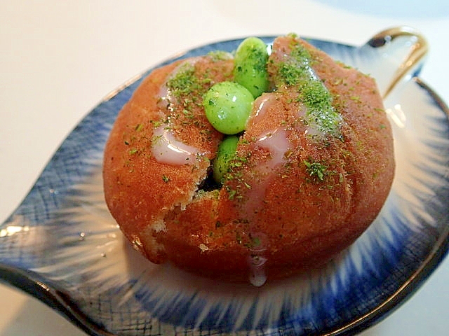 枝豆とあおさのミルキー餡ドーナツ