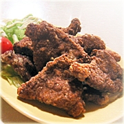 鹿肉の竜田揚げ