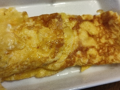 レンジで簡単オムレツ