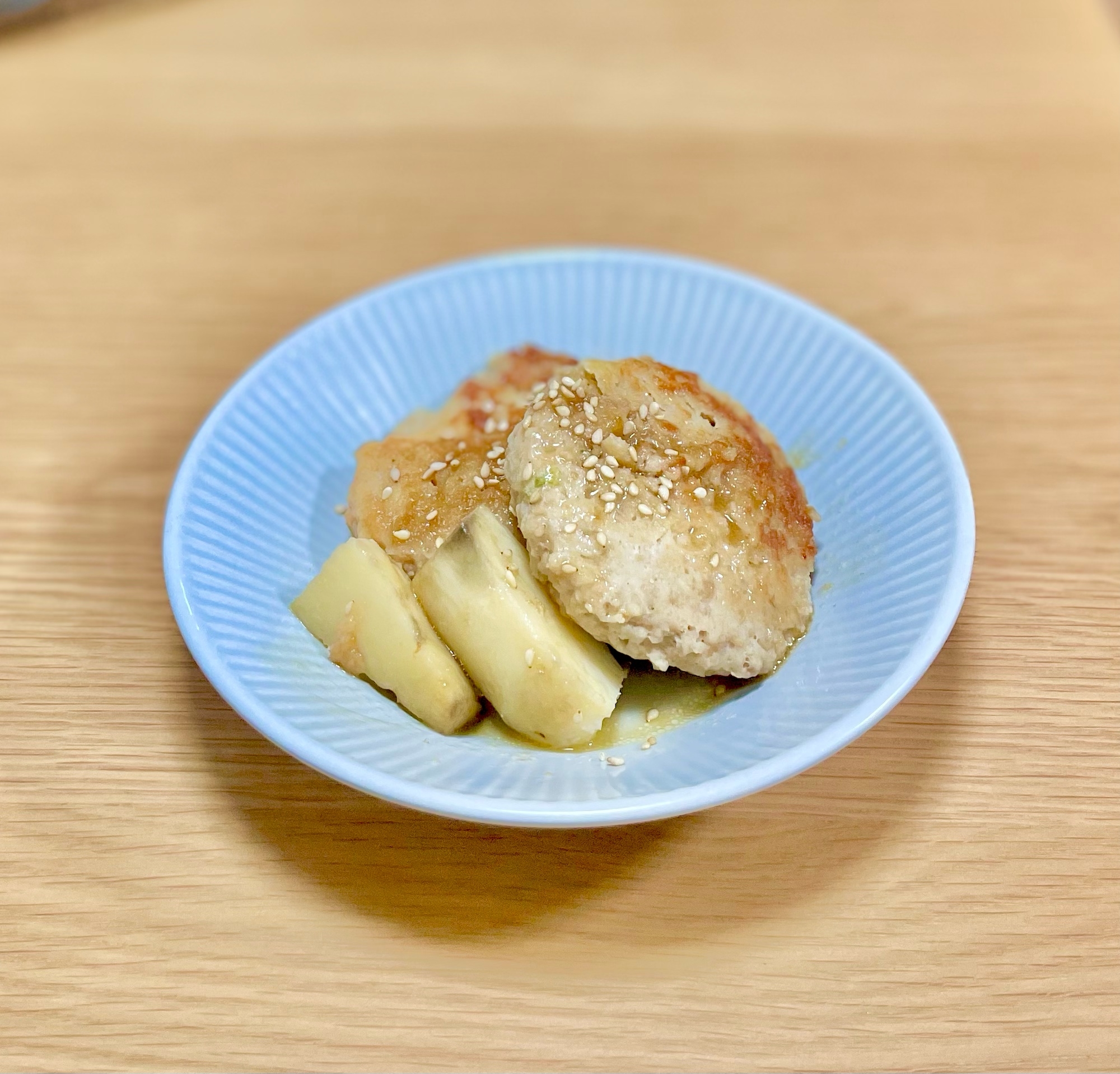 鳥つくねと長芋のソテー