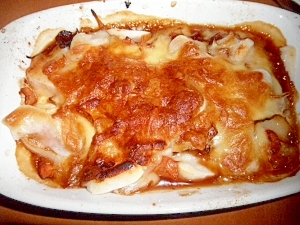 豆腐と餅のグラタン