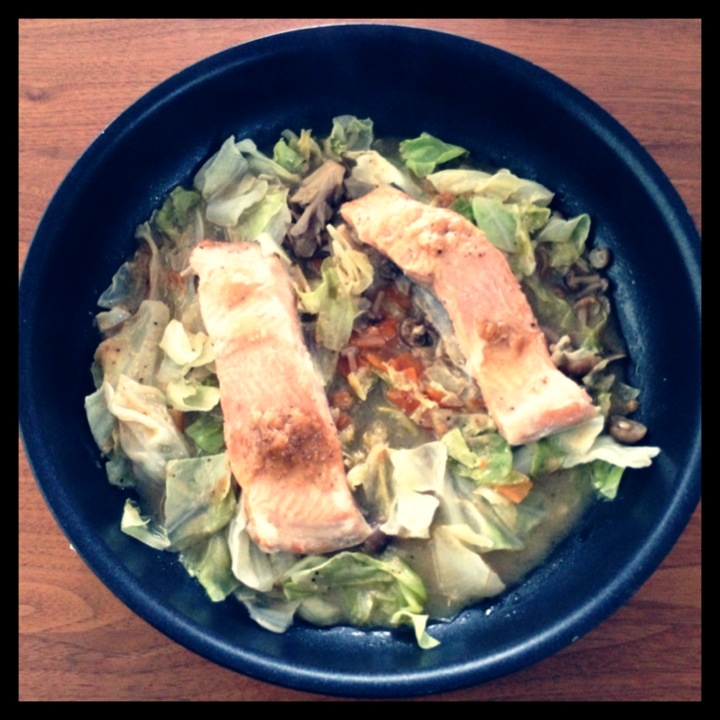 簡単放ったらかし！鮭のちゃんちゃん蒸し