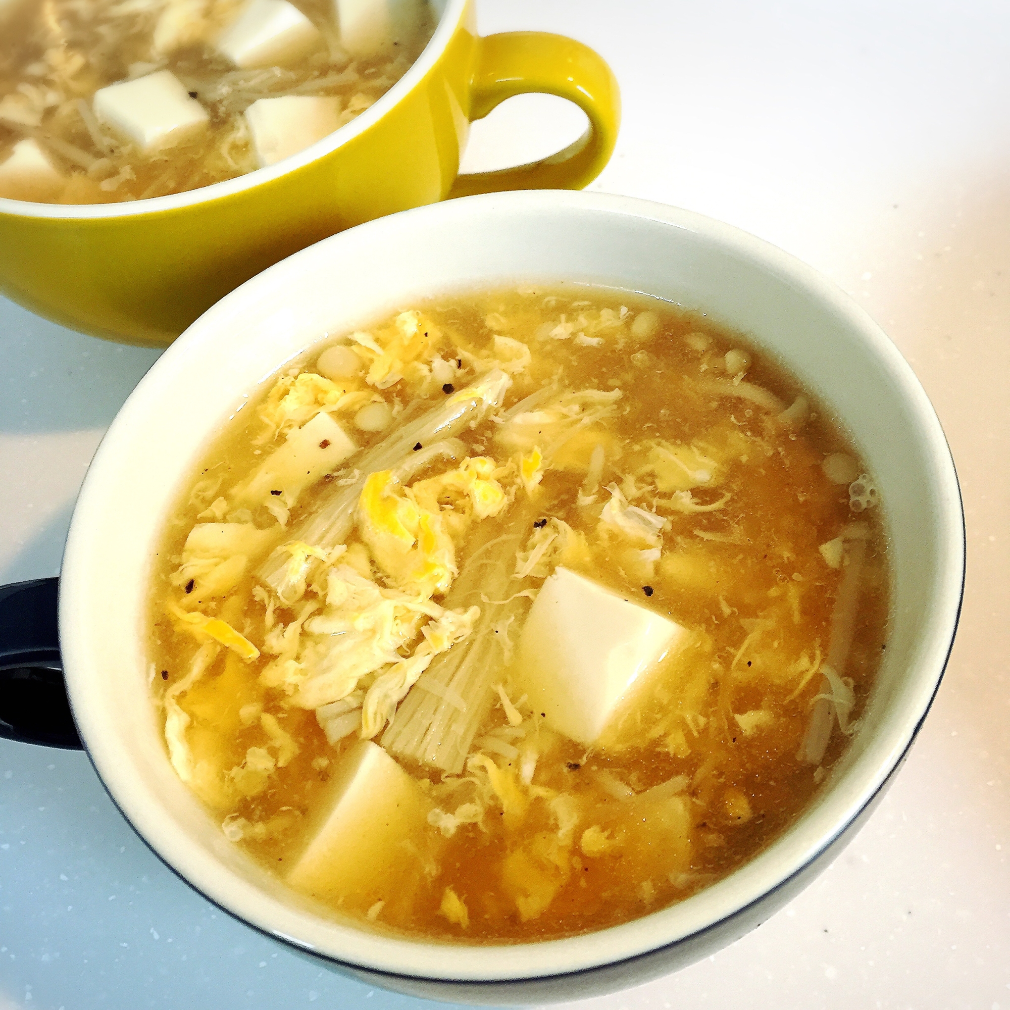 えのきと卵のとろとろ中華スープ