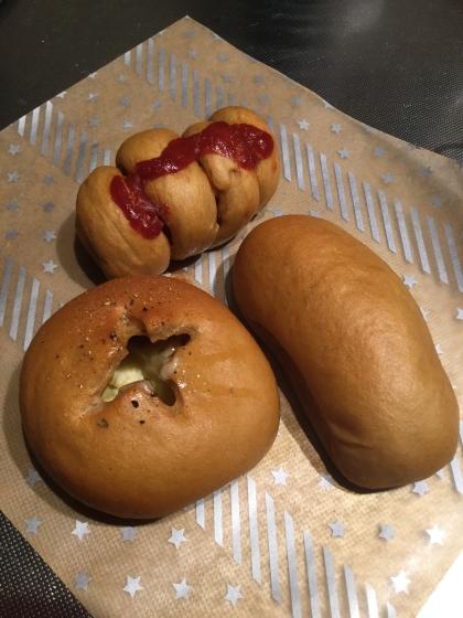 丸いブランパン(富沢商店ふすまパンミックス粉使用)