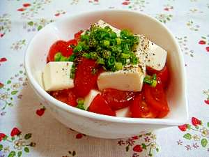 トマトと豆腐のさっぱりサラダ♪