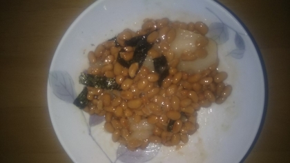 あっさり☆のり納豆餅