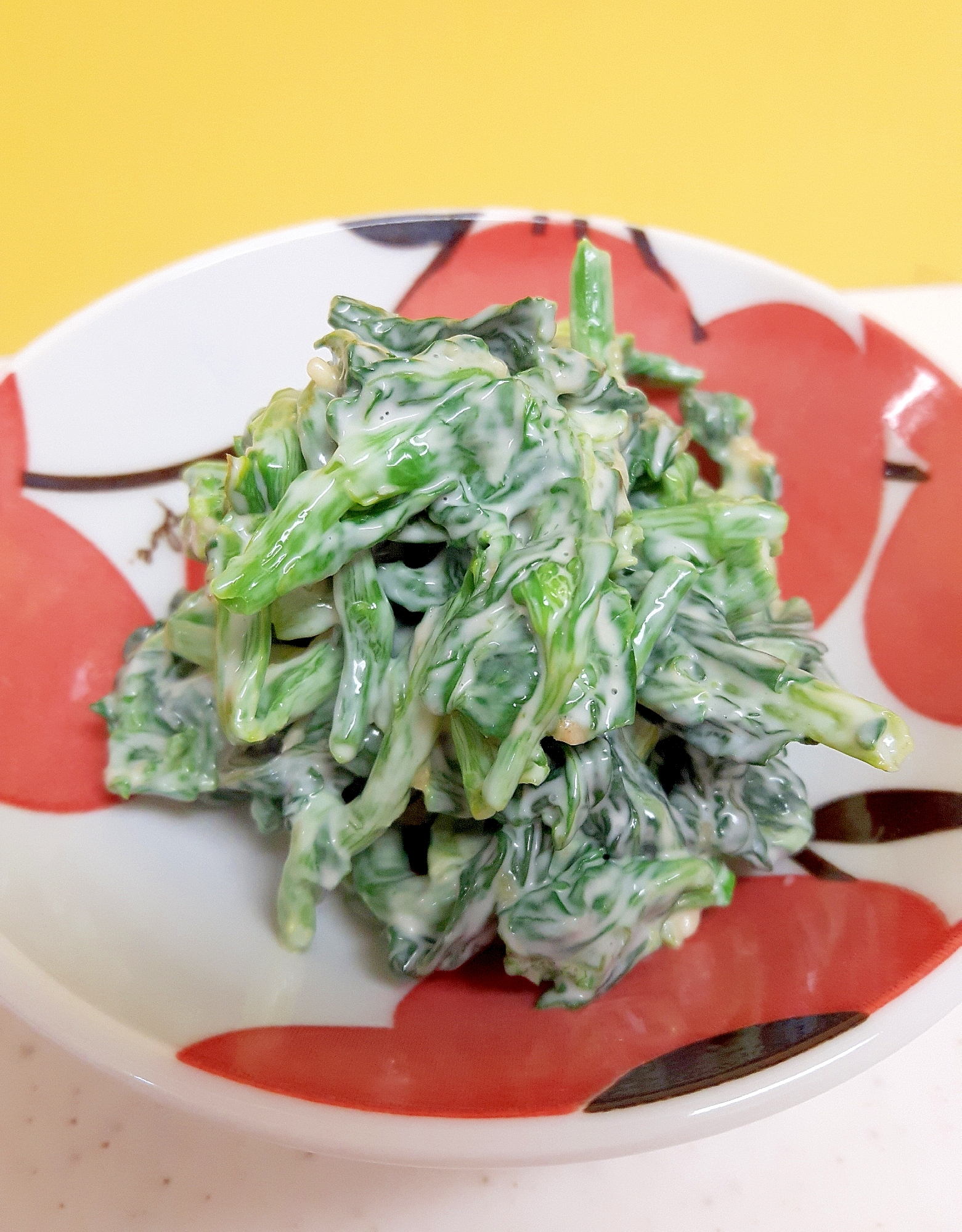 お弁当にも 冷凍菜の花の辛子マヨネーズ和え レシピ 作り方 By Acchan66 楽天レシピ