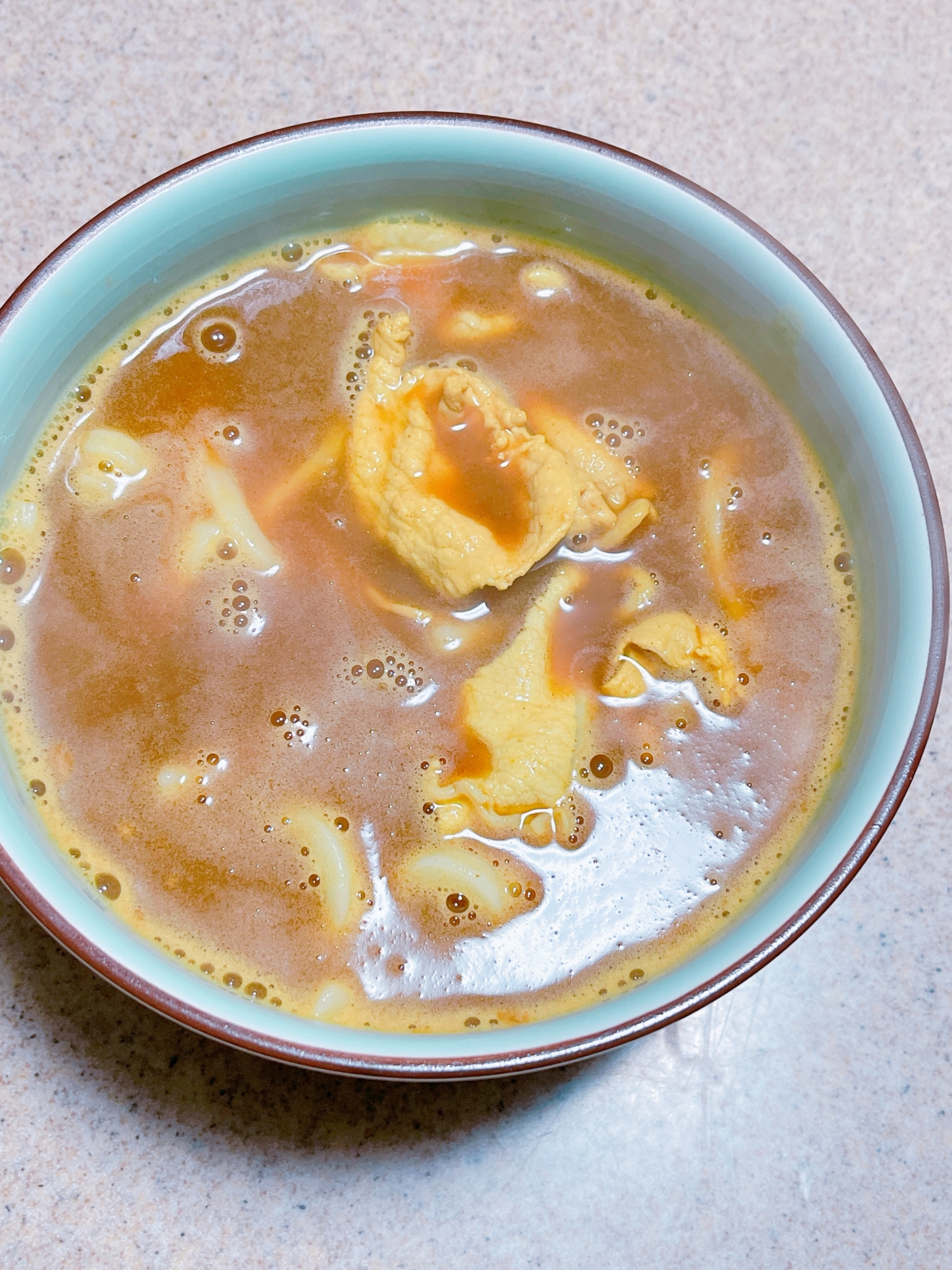 簡単¦お店の味¦スープ¦娘の好きなカレーうどん♡︎