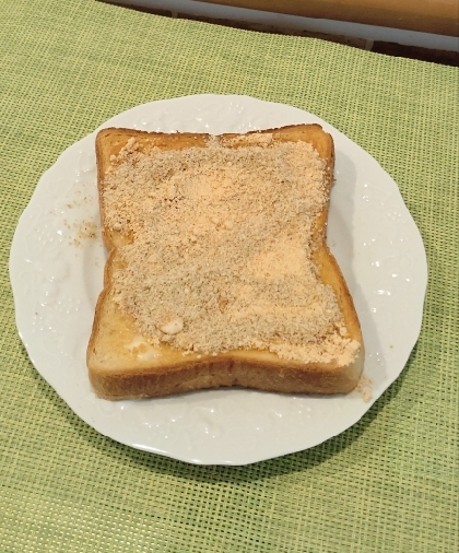 きな粉とシナモンのバタートースト