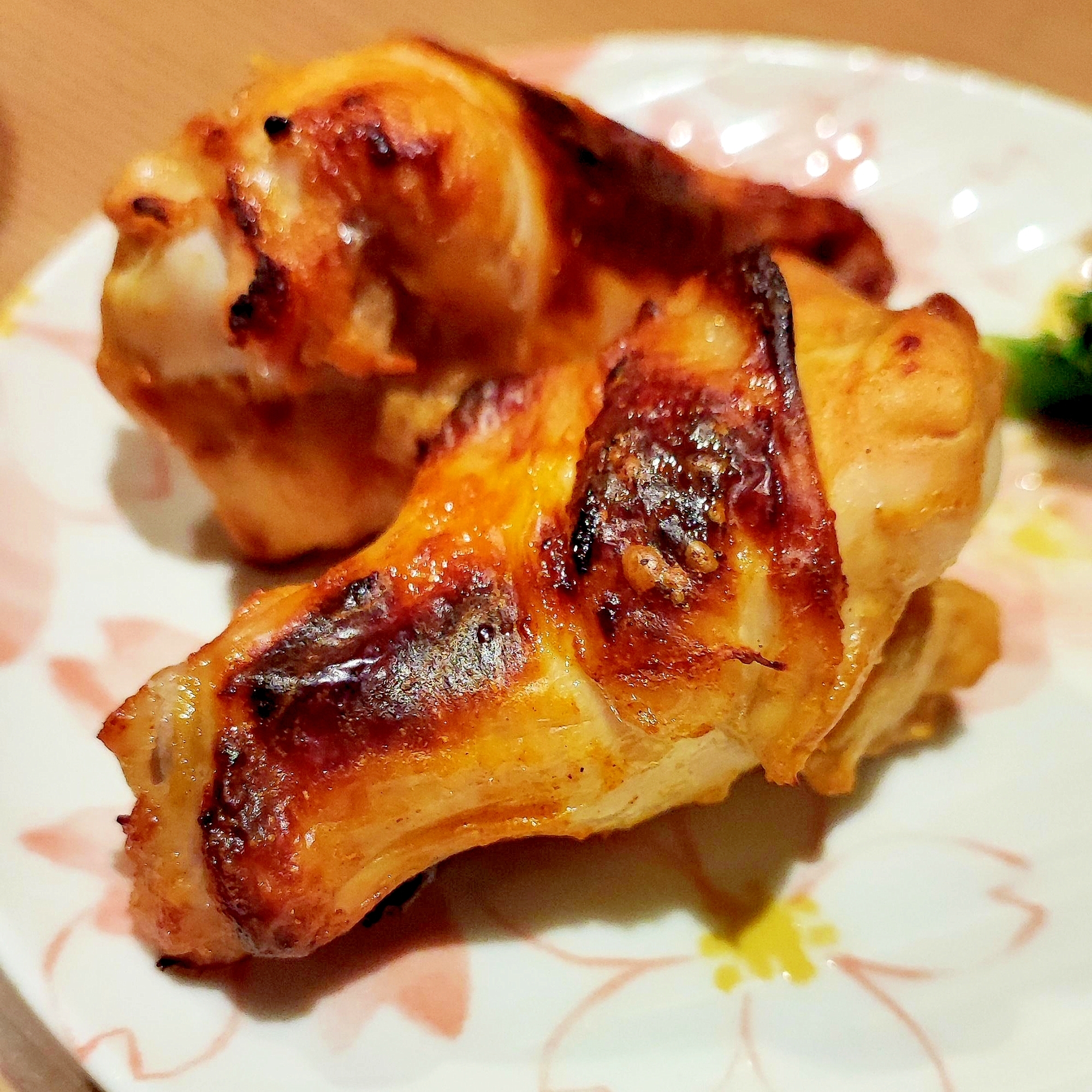 魚焼きグリルで焼く手羽元タンドリーチキン