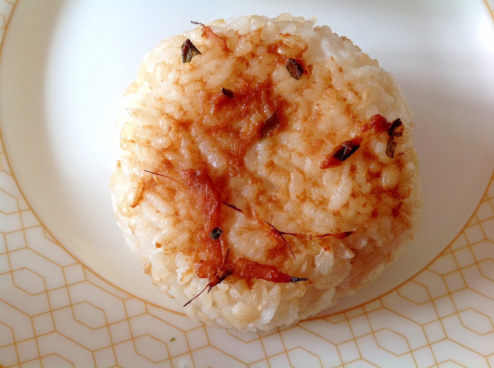 おかか入り味噌焼きおにぎり