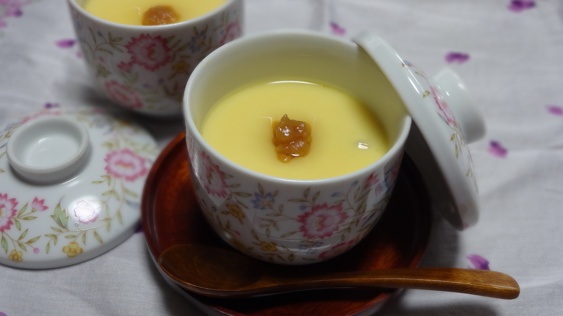 京風★梅の冷製茶碗蒸し