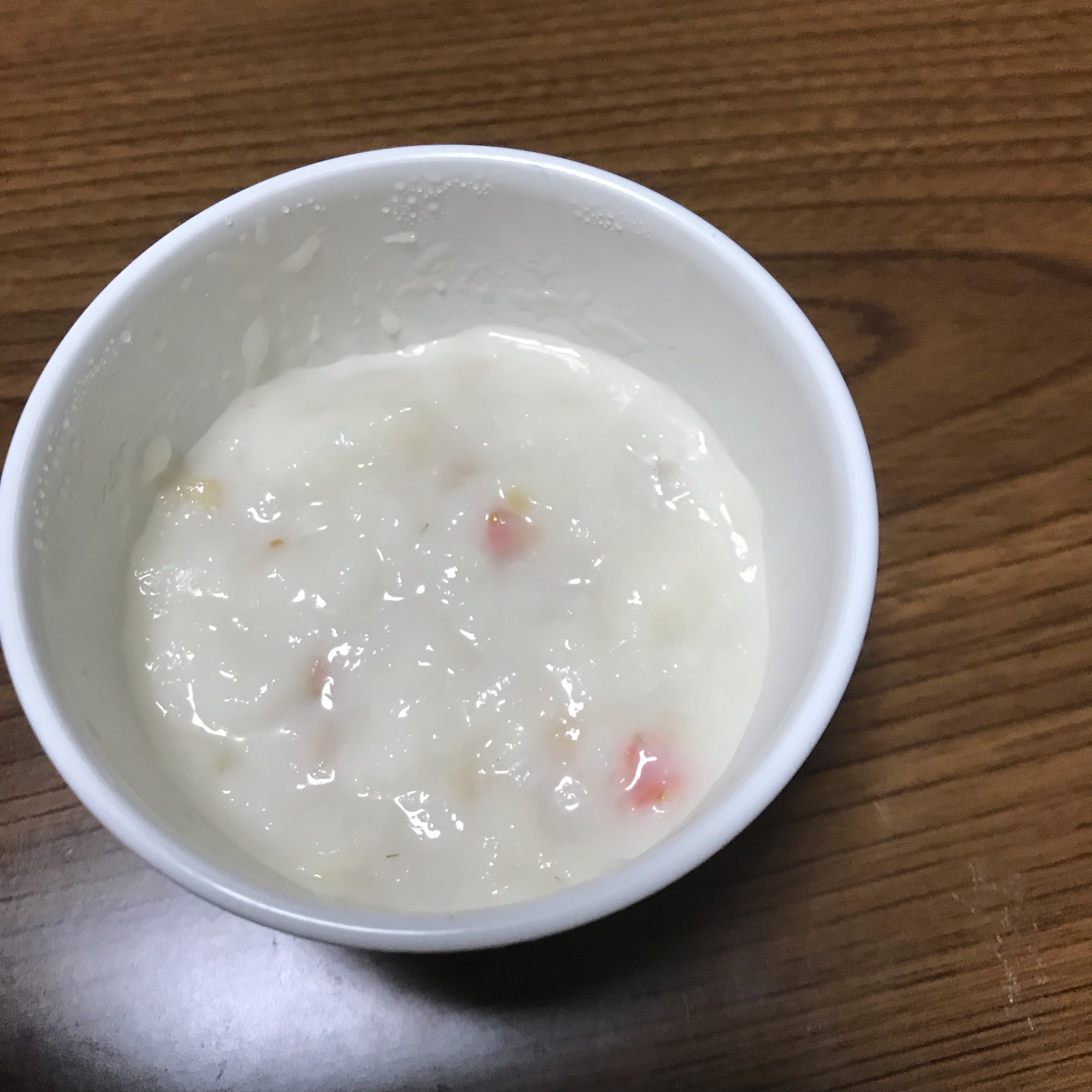 離乳食中期 電子レンジで いちごミルクパン粥 レシピ 作り方 By あーんこ 楽天レシピ