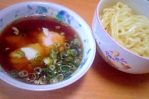  肉汁つけつゆで！　「卵入りつけ麺」　　♪♪　　　