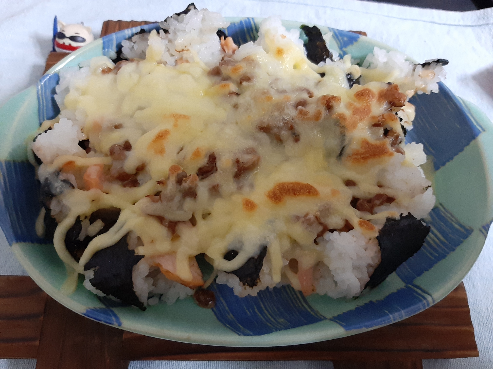 コンビニおにぎりの納豆ドリア