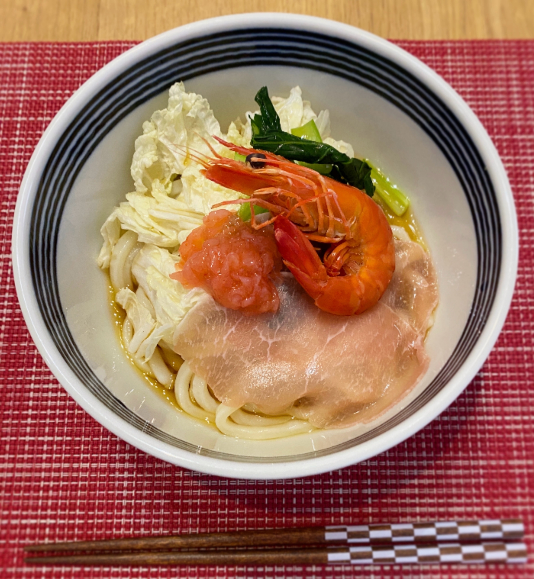 お節の残りで☆年明けぶっかけうどん❣️