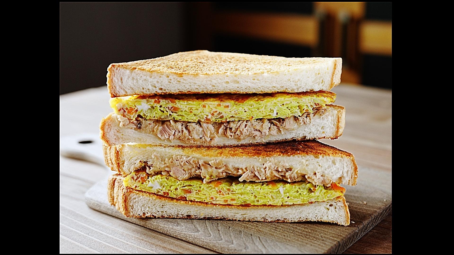 10種類以上の栄養がひと皿で！キャベツサンド♪