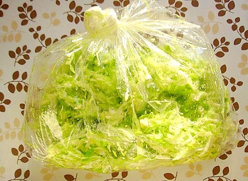 簡単たっぷり食べられるビニール キャベツ レシピ 作り方 By Gurigurirara 楽天レシピ