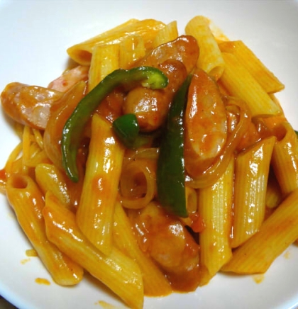 醤油入りナポリタン