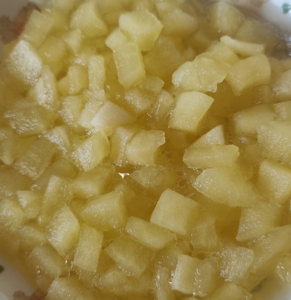 ボケてしまったりんごで、久しぶりに作りました　
簡単で助かります!