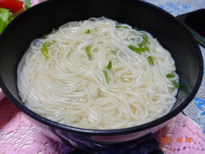 そうめんのお味噌汁