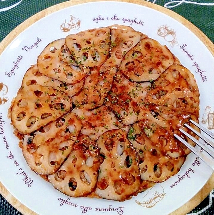 ♪ハンバーグより簡単美味い♡洋風蓮根はさみ焼き♪