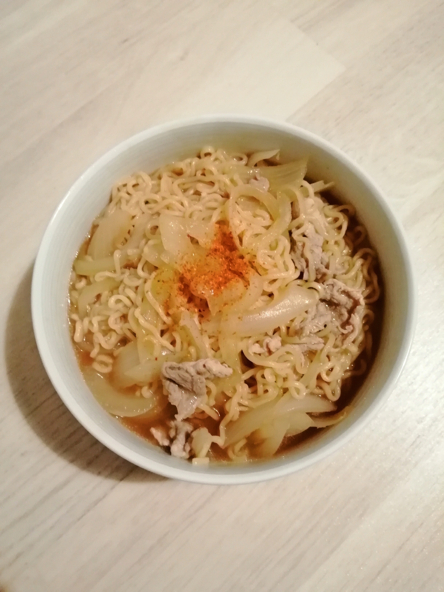 豚肉玉ねぎ味噌ラーメン