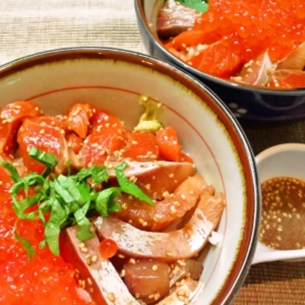 至高の漬け丼 海鮮丼は簡単漬けダレで食すべし レシピ 作り方 By Nao S 楽天レシピ 至高の漬け丼 海鮮丼は簡単漬けダレで食すべし レシピ 作り方 By Nao S 楽天レシピ
