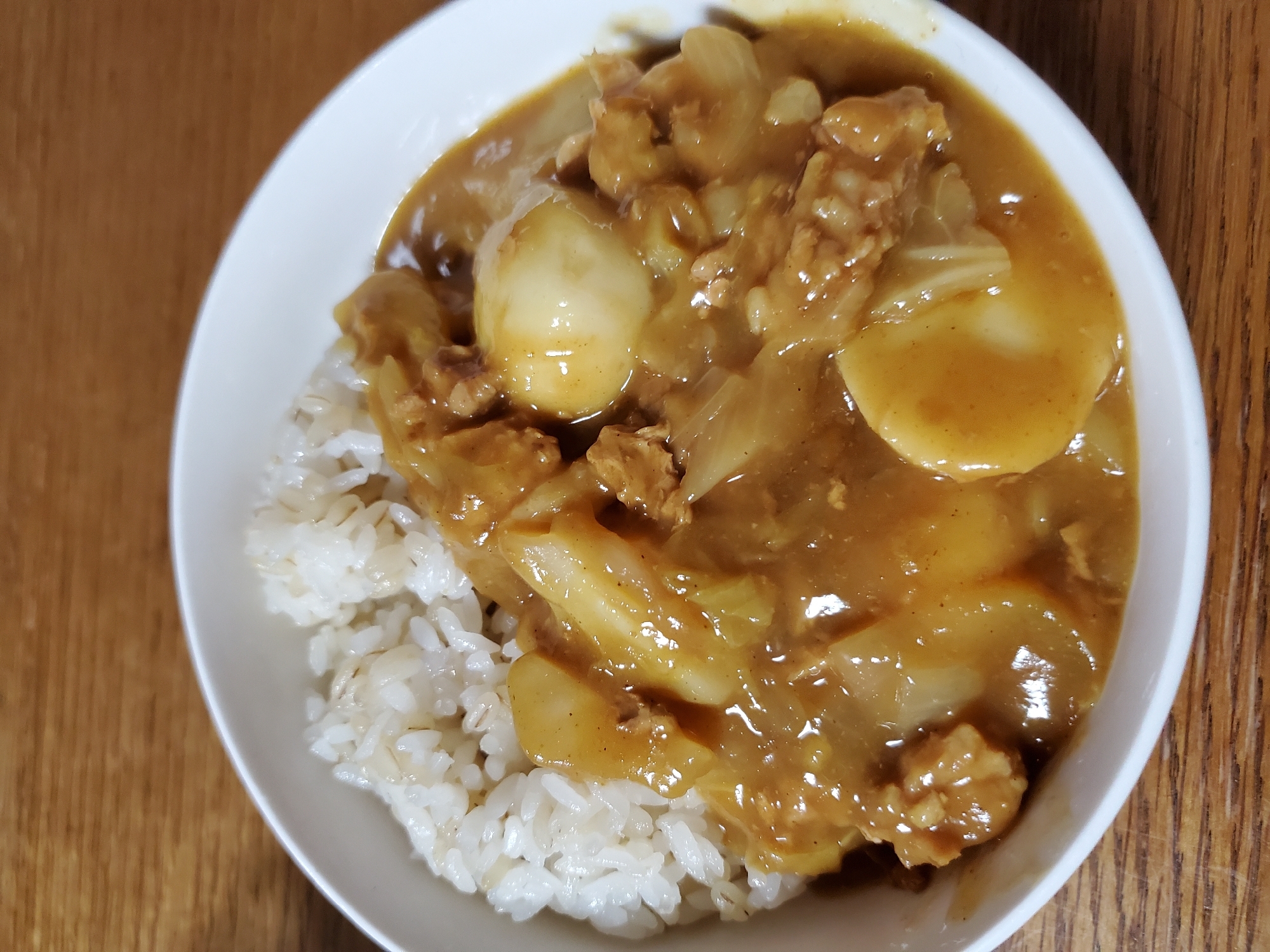 里芋とキャベツの豚カレー