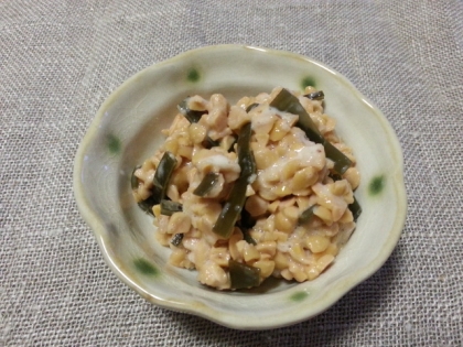 ひきわり納豆で♪
だしがらをとても美味しく消費出来て嬉しいです(^^)
ありがとうございます！