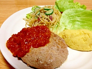 我が家の定番！ふっくら豆腐入りハンバーグ