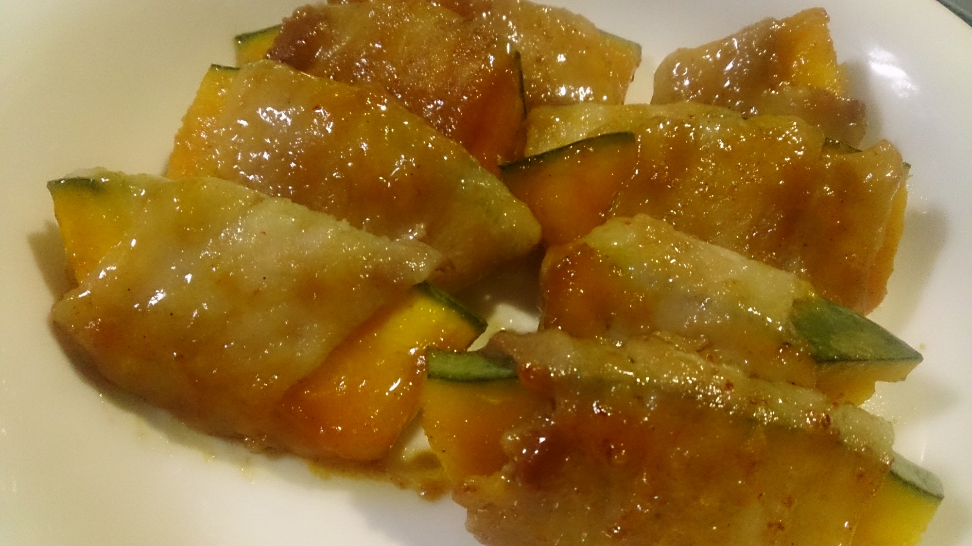 かぼちゃの肉巻き レシピ 作り方 By 楽天レシピ