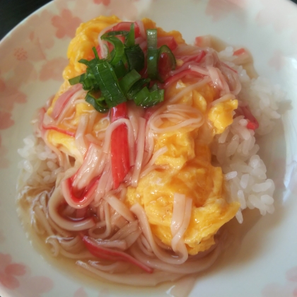 カニカマで節約☆天津丼