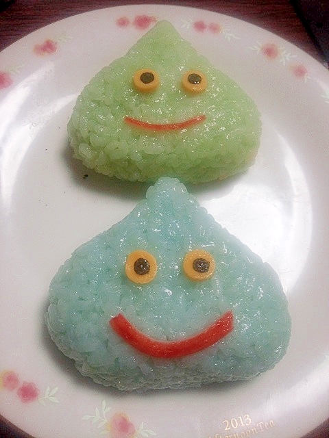 キャラ弁 ドラクエ スライムおにぎり レシピ 作り方 By Maroncream0128 楽天レシピ