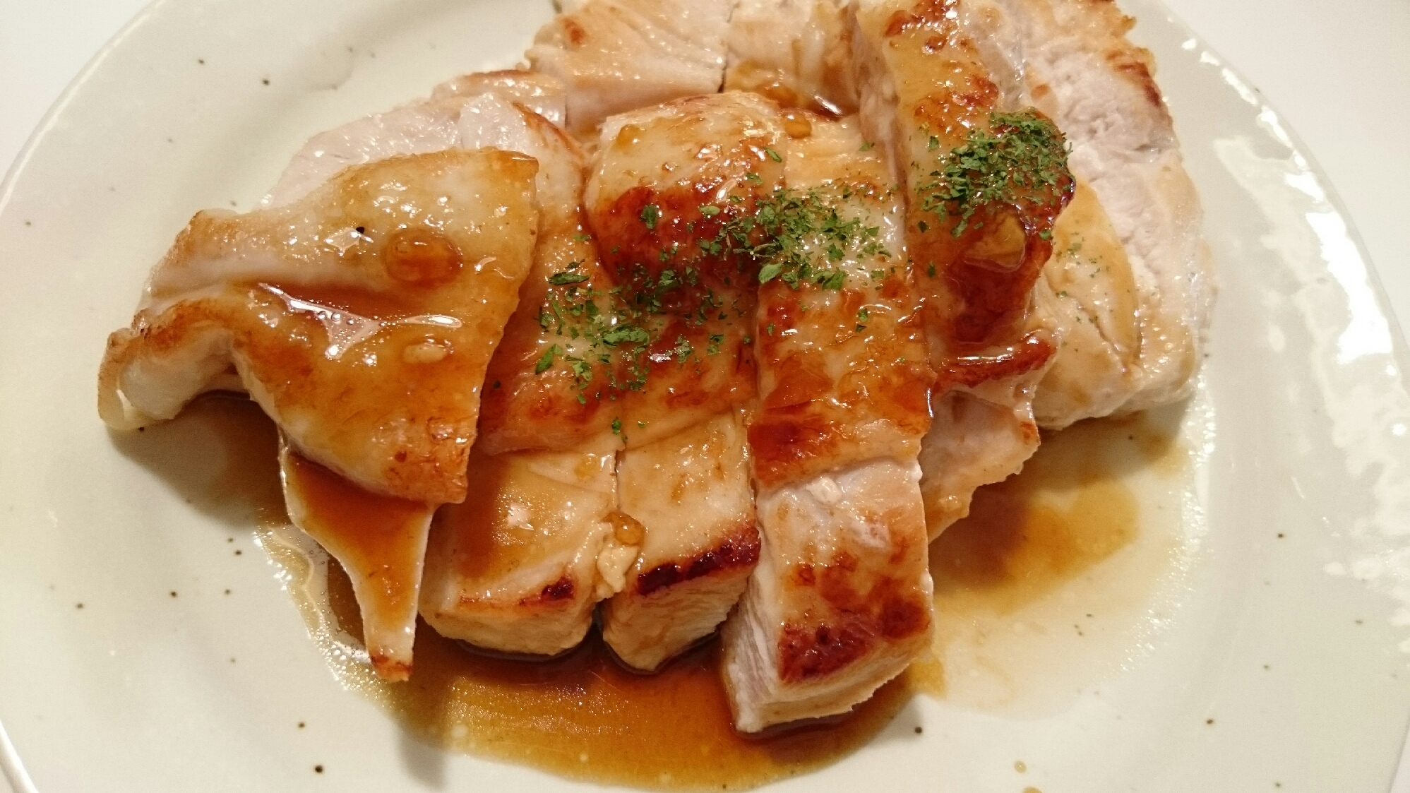 鶏胸肉の黒酢ソテー