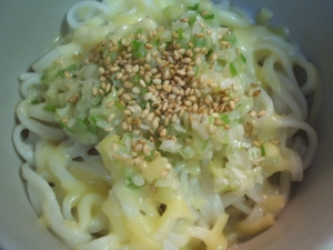 釜揚げ★ネギとチーズのうどん