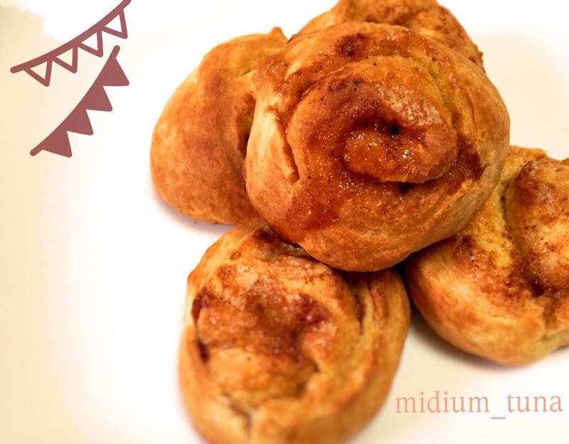 ホットケーキミックスで手軽に♪シナモンロール