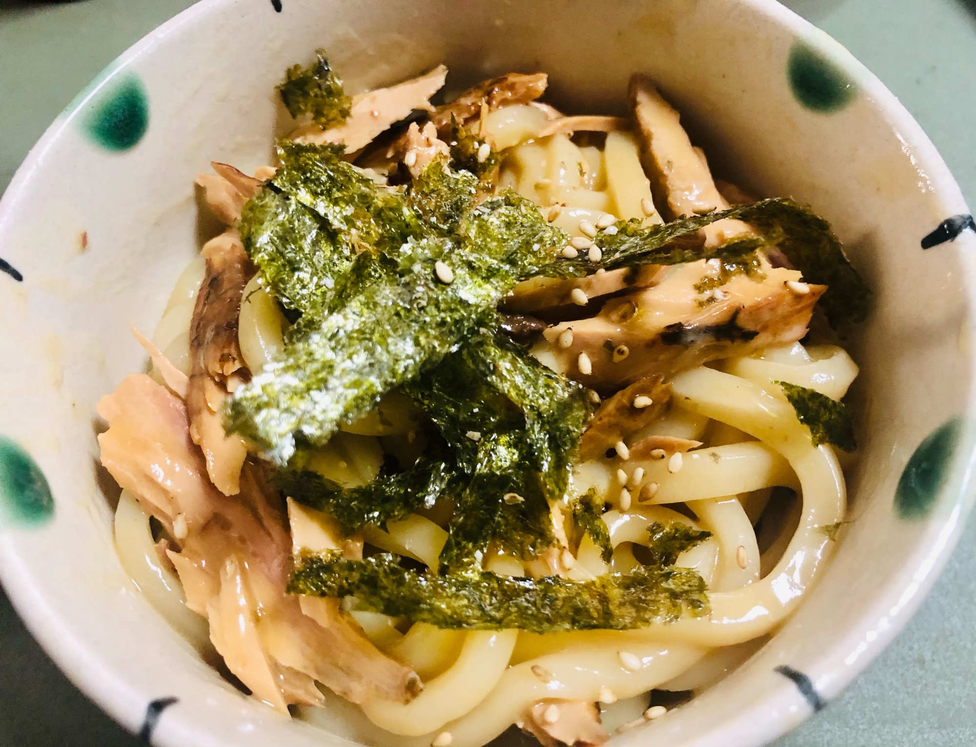 高知産♪サラダかつお醤油バターうどん