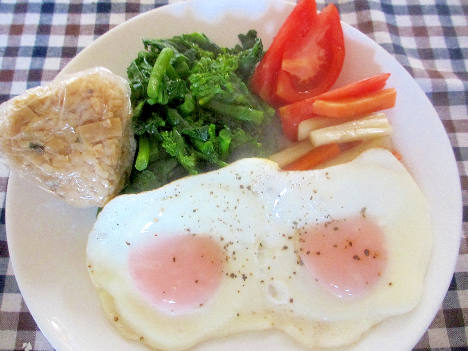 目玉焼きのダイエットプレート