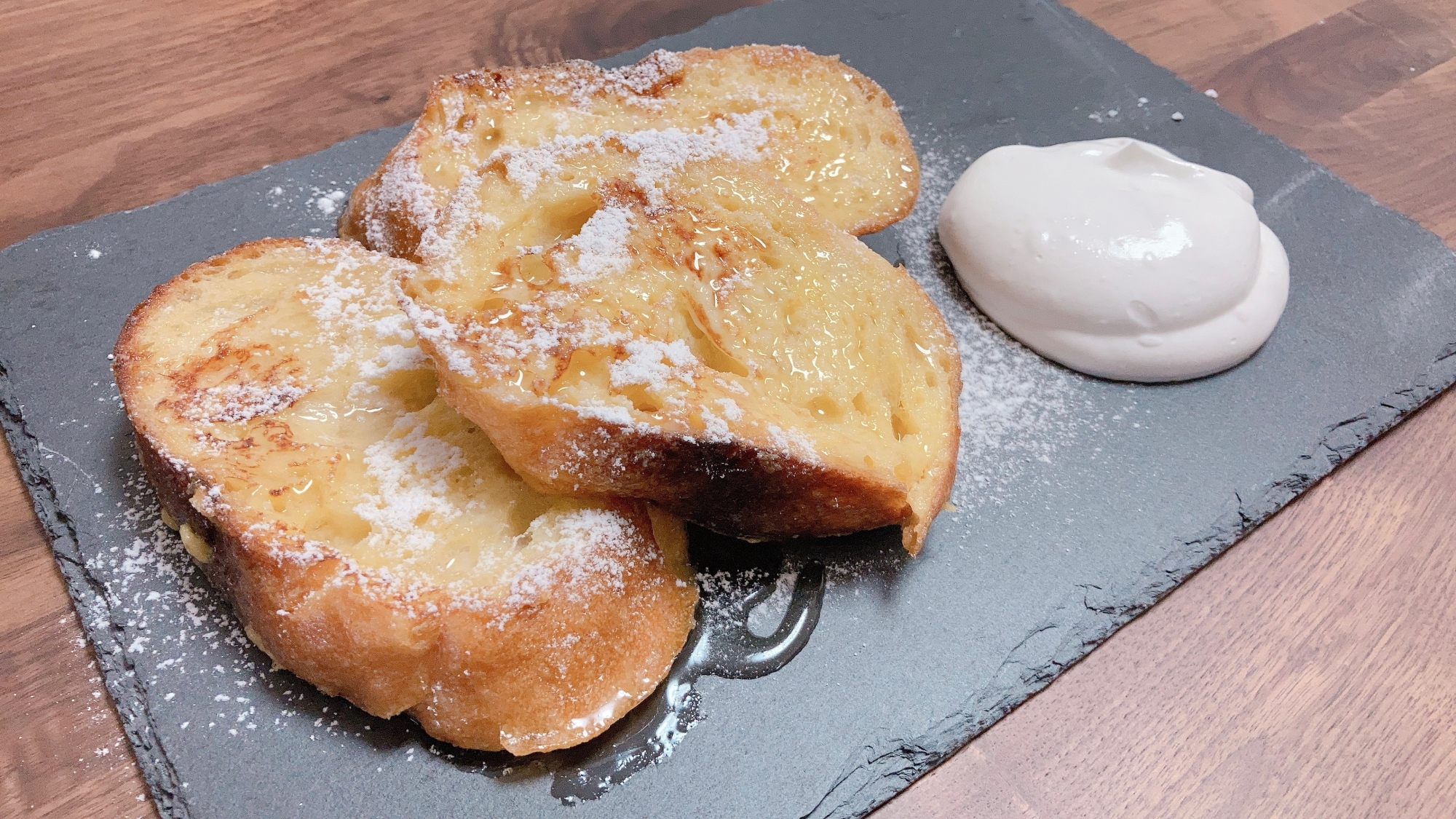 フランスパンでフレンチトースト☆