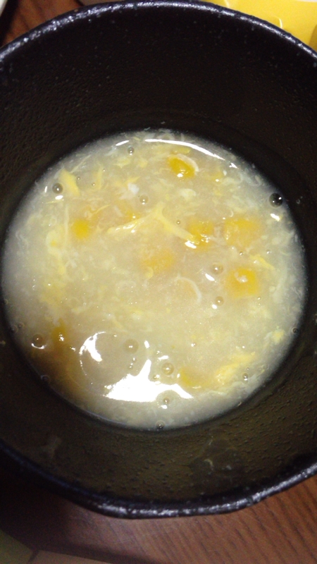 粉ミルクでかき玉コーンスープ