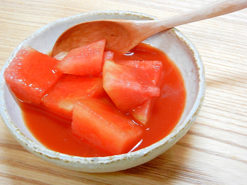 野菜スイーツ！スイカのトマトスープ