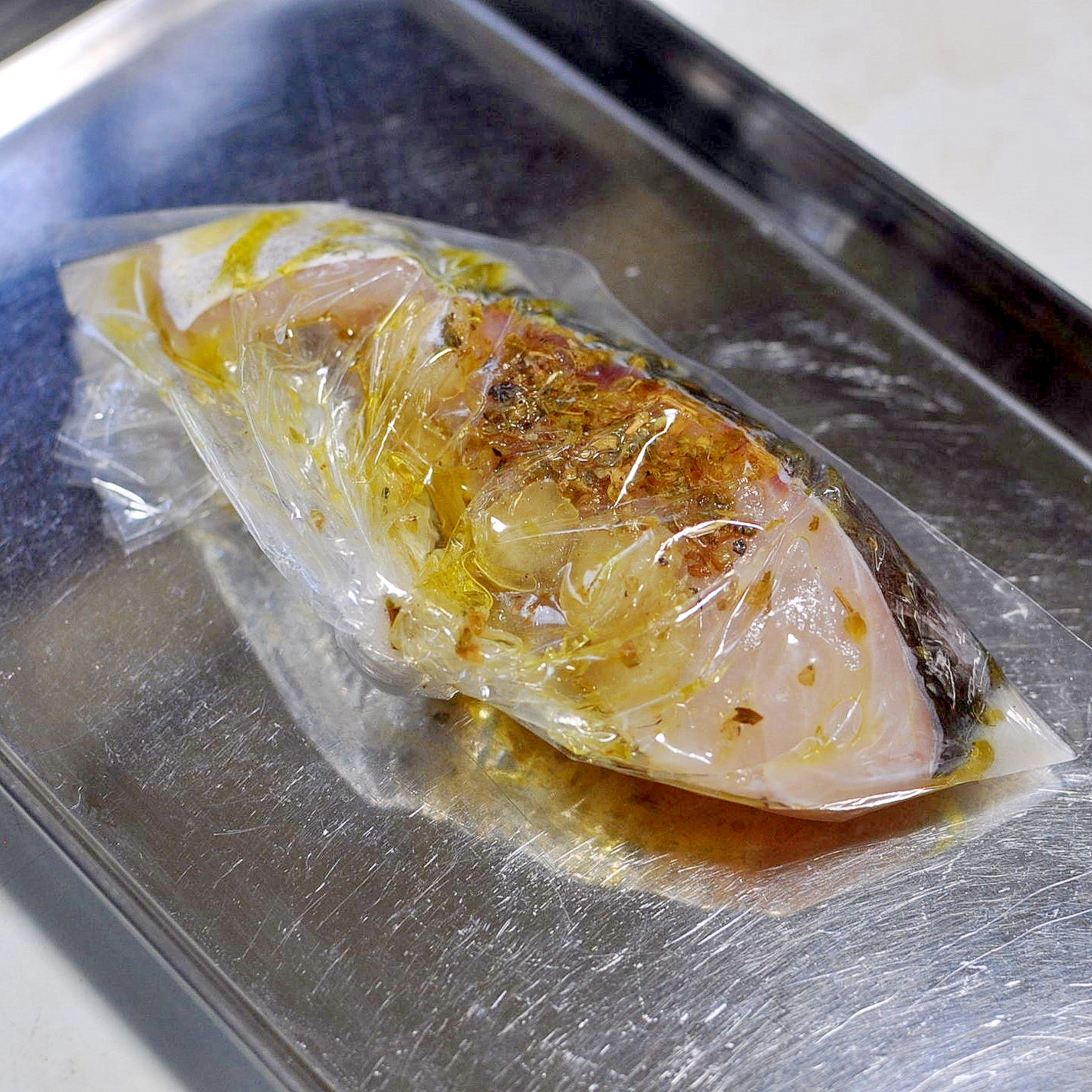 下味冷凍◇生鱈のハーブ&オリーブオイル漬け