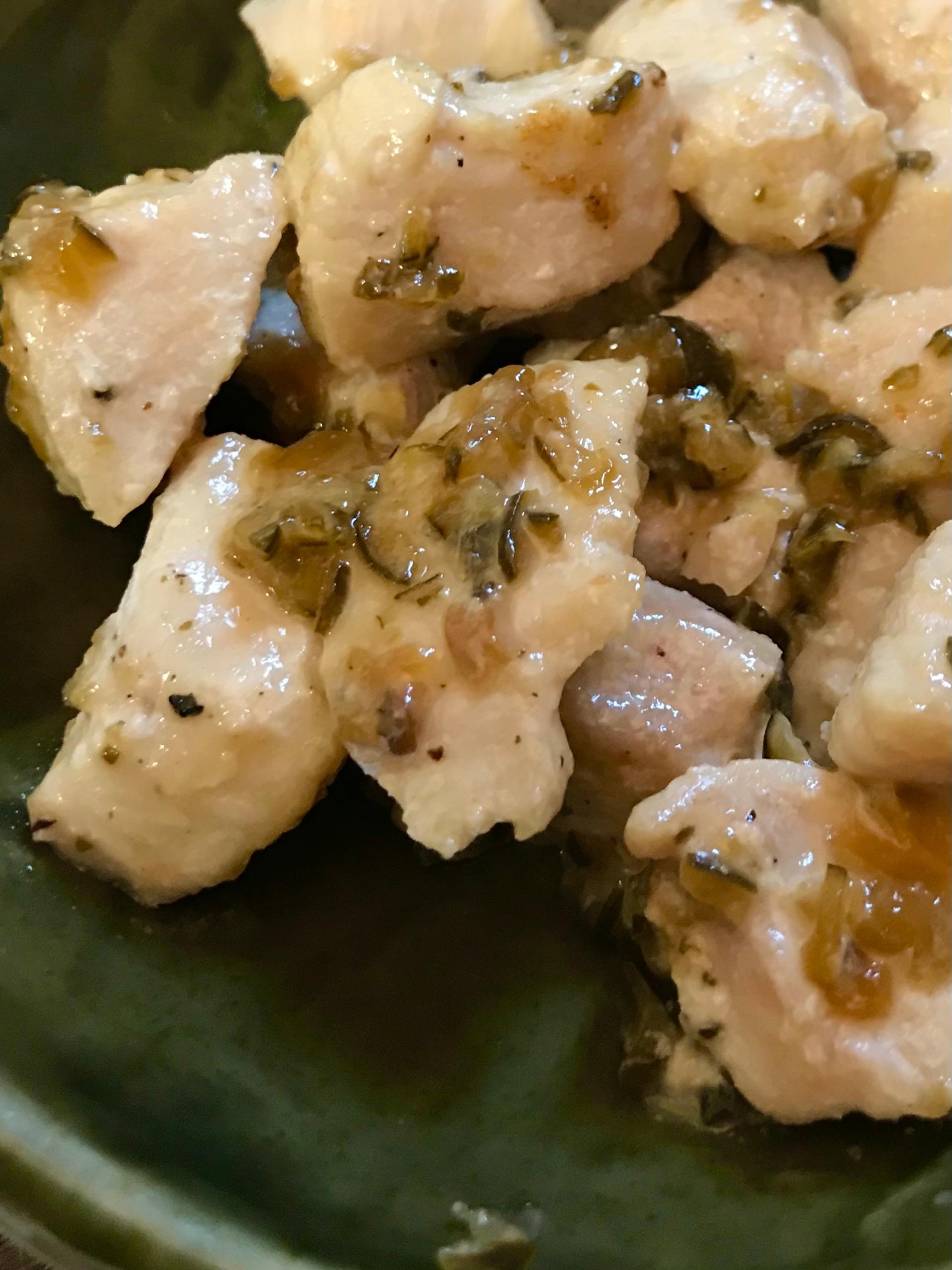 鶏肉のわさび醤油マヨソース焼き