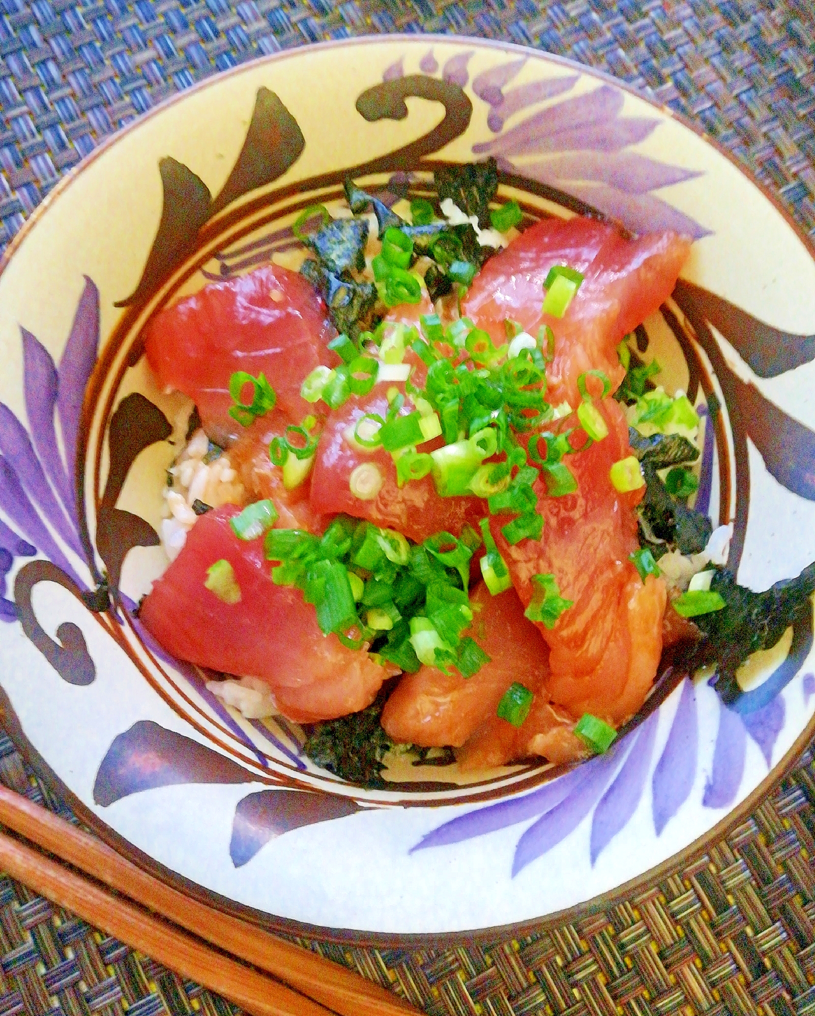 柚子胡椒風味なトロびんちょう鮪漬け丼