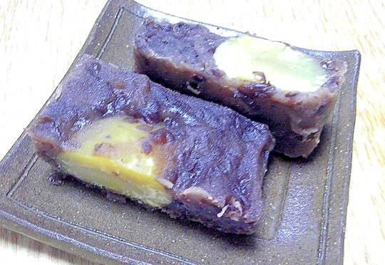 粒あんで作る栗ごろごろの栗蒸し羊羹