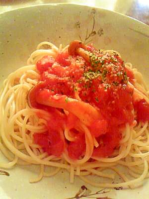 暑い日には～これだ！！　冷製トマトスパゲティ