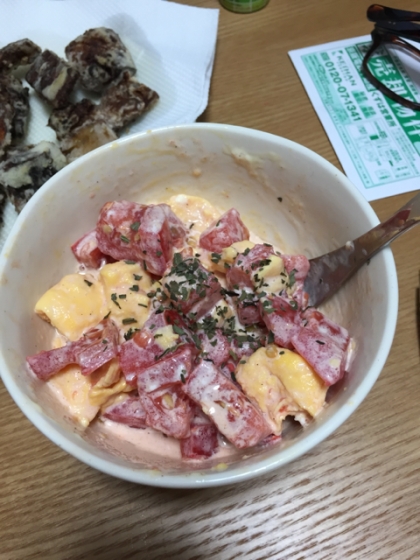 簡単で美味しかったです！ よくトマトをもらうので、レシピが増えて助かりました！ 急がしい朝でもすぐに作れていいと思います！