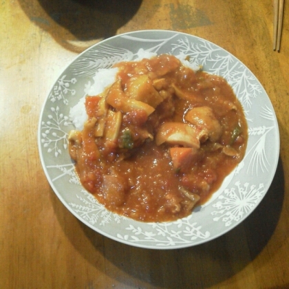 トマト缶で作る★チキンカレー